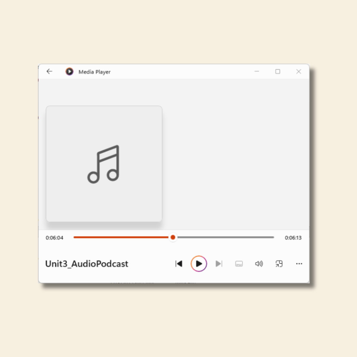 Podcast-style audio summary thumbnail