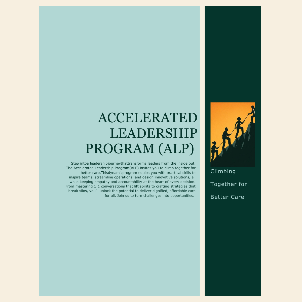 Accelerated Leadership Program resource guide cover
